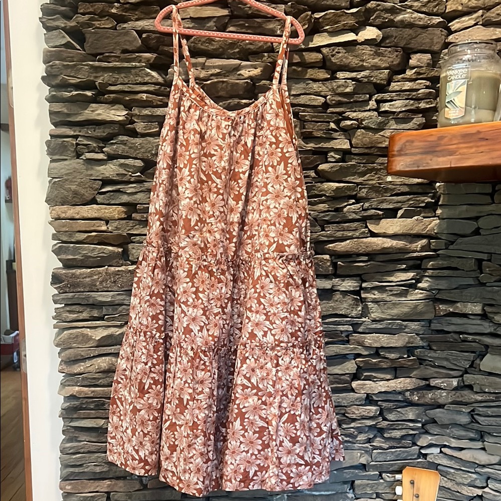 Gap-Floral Spaghetti Strap Dress- two tier dress